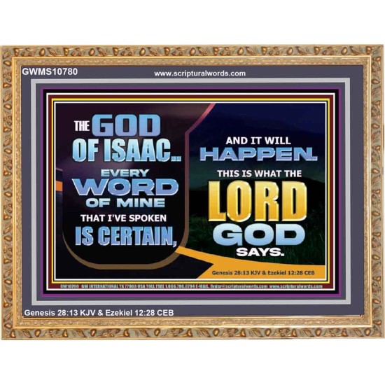 THE WORD OF THE LORD IS CERTAIN AND IT WILL HAPPEN  Modern Christian Wall Décor  GWMS10780  