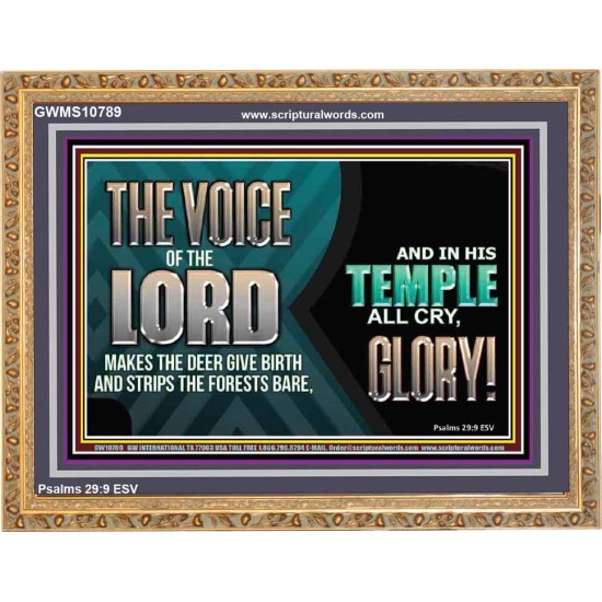 THE VOICE OF THE LORD MAKES THE DEER GIVE BIRTH  Art & Wall Décor  GWMS10789  