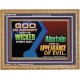 GOD IS ANGRY WITH THE WICKED EVERY DAY  Biblical Paintings Wooden Frame  GWMS10790  
