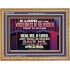 LET THE WICKEDNESS OF THE WICKED COME TO AN END HEAL ME O LORD  Scripture Art Wooden Frame  GWMS10796  "34x28"