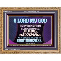 DELIVER ME FROM BLOODGUILTINESS  Religious Wall Art   GWMS11741  "34x28"