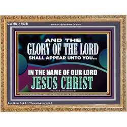 AND THE GLORY OF THE LORD SHALL APPEAR UNTO YOU  Children Room Wall Wooden Frame  GWMS11750B  