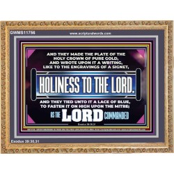 THE HOLY CROWN OF PURE GOLD  Righteous Living Christian Wooden Frame  GWMS11756  "34x28"