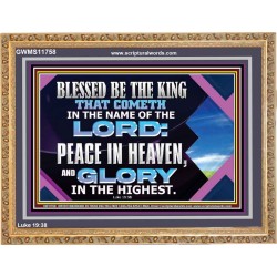 PEACE IN HEAVEN AND GLORY IN THE HIGHEST  Church Wooden Frame  GWMS11758  "34x28"