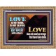 LOVE IS NOT RUDE AND IS NOT SELFISH  Sanctuary Wall Wooden Frame  GWMS11760  