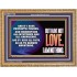 WITHOUT LOVE A VESSEL IS NOTHING  Righteous Living Christian Wooden Frame  GWMS11765  "34x28"
