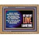 WITHOUT LOVE A VESSEL IS NOTHING  Righteous Living Christian Wooden Frame  GWMS11765  