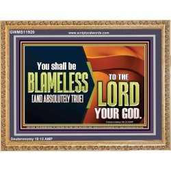 BE ABSOLUTELY TRUE TO THE LORD OUR GOD  Children Room Wooden Frame  GWMS11920  "34x28"