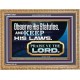OBSERVE HIS STATUES AND KEEP HIS LAWS  Righteous Living Christian Wooden Frame  GWMS12021  