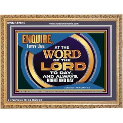 THE WORD OF THE LORD IS FOREVER SETTLED  Ultimate Inspirational Wall Art Wooden Frame  GWMS12035  "34x28"