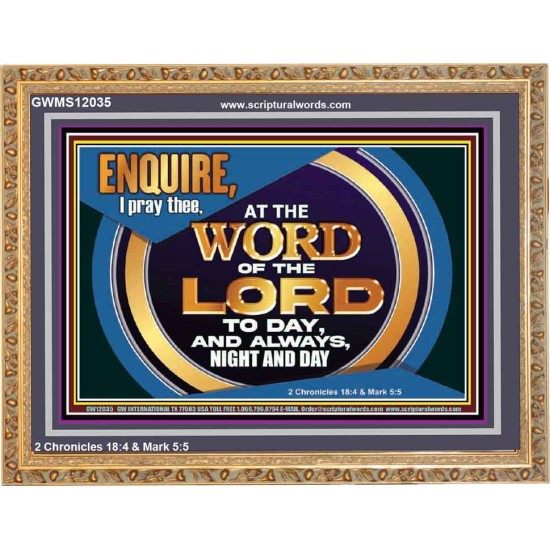 THE WORD OF THE LORD IS FOREVER SETTLED  Ultimate Inspirational Wall Art Wooden Frame  GWMS12035  
