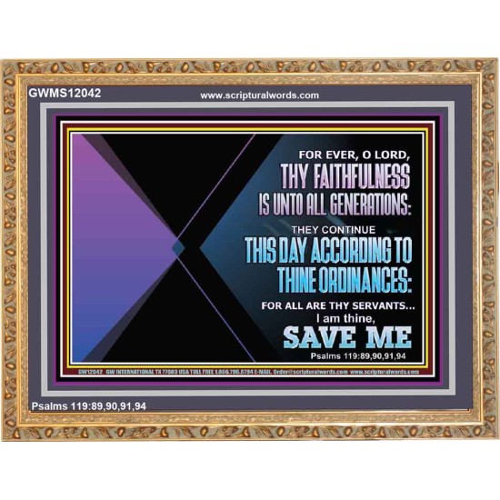 THIS DAY ACCORDING TO THY ORDINANCE O LORD SAVE ME  Children Room Wall Wooden Frame  GWMS12042  