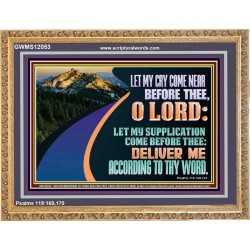 LET MY SUPPLICATION COME BEFORE THEE O LORD  Scripture Art Wooden Frame  GWMS12053  "34x28"