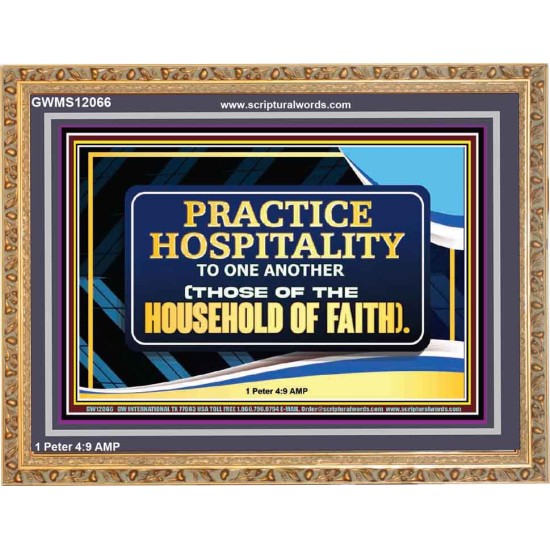 PRACTICE HOSPITALITY TO ONE ANOTHER  Religious Art Picture  GWMS12066  