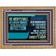 BE A LOVER OF STRANGERS WITH BROTHERLY AFFECTION FOR THE UNKNOWN GUEST  Bible Verse Wall Art  GWMS12068  