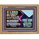 BLESSED IS THE MAN WHOSE STRENGTH IS IN THEE  Wooden Frame Christian Wall Art  GWMS12102  