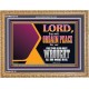 THE LORD WILL ORDAIN PEACE FOR US  Large Wall Accents & Wall Wooden Frame  GWMS12113  