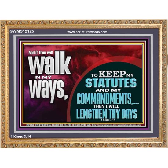 KEEP MY STATUTES AND MY COMMANDMENTS  Custom Wall Scripture Art  GWMS12125  