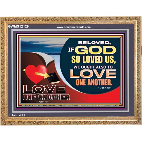 LOVE ONE ANOTHER  Custom Contemporary Christian Wall Art  GWMS12129  