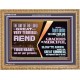 REND YOUR HEART AND NOT YOUR GARMENTS AND TURN BACK TO THE LORD  Custom Inspiration Scriptural Art Wooden Frame  GWMS12146  