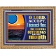 ACCEPT THE FREEWILL OFFERINGS OF MY MOUTH  Bible Verse for Home Wooden Frame  GWMS12158  