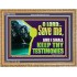 SAVE ME AND I SHALL KEEP THY TESTIMONIES  Inspirational Bible Verses Wooden Frame  GWMS12163  "34x28"