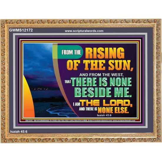 I AM THE LORD THERE IS NONE ELSE  Printable Bible Verses to Wooden Frame  GWMS12172  