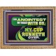 THOU ANOINTEST MY HEAD WITH OIL MY CUP RUNNETH OVER  Church Wooden Frame  GWMS12317  