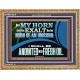 MY HORN SHALT THOU EXALT LIKE THE HORN OF AN UNICORN  Sanctuary Wall Wooden Frame  GWMS12319  