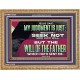 JESUS SAID MY JUDGMENT IS JUST  Ultimate Power Wooden Frame  GWMS12323  