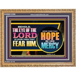 THE EYE OF THE LORD IS UPON THEM THAT FEAR HIM  Church Wooden Frame  GWMS12356  "34x28"