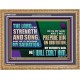 THE LORD IS MY STRENGTH AND SONG AND I WILL EXALT HIM  Children Room Wall Wooden Frame  GWMS12357  