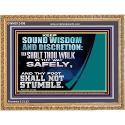 THY FOOT SHALL NOT STUMBLE  Sanctuary Wall Wooden Frame  GWMS12408  "34x28"