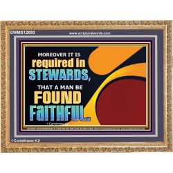 BE FOUND FAITHFUL  Scriptural Wall Art  GWMS12693  "34x28"