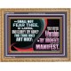 ALL NATIONS SHALL COME AND WORSHIP BEFORE THEE  Christian Wooden Frame Art  GWMS12701  