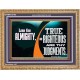 LORD GOD ALMIGHTY TRUE AND RIGHTEOUS ARE THY JUDGMENTS  Bible Verses Wooden Frame  GWMS12703  