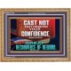 CONFIDENCE WHICH HATH GREAT RECOMPENCE OF REWARD  Bible Verse Wooden Frame  GWMS12719  