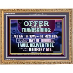 PAY THY VOWS UNTO THE MOST HIGH  Christian Artwork  GWMS12730  "34x28"