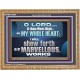 SHEW FORTH ALL THY MARVELLOUS WORKS  Bible Verse Wooden Frame  GWMS12948  