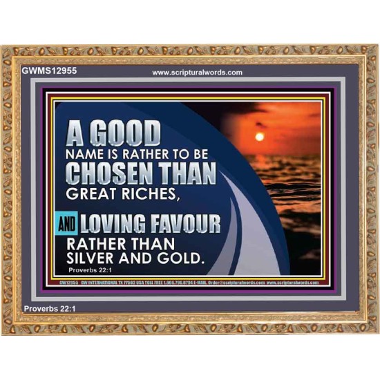 LOVING FAVOUR RATHER THAN SILVER AND GOLD  Christian Wall Décor  GWMS12955  