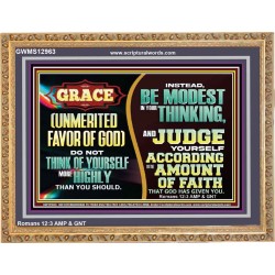 GRACE UNMERITED FAVOR OF GOD  Bible Scriptures on Love Wooden Frame  GWMS12963  "34x28"