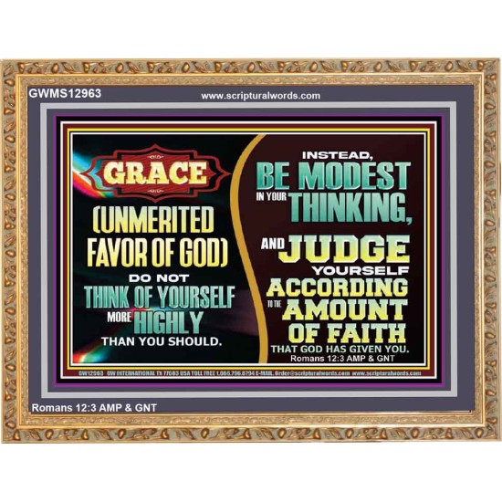 GRACE UNMERITED FAVOR OF GOD  Bible Scriptures on Love Wooden Frame  GWMS12963  