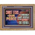 CHRIST JESUS IS OUR PEACE  Christian Paintings Wooden Frame  GWMS12967  "34x28"
