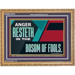 ANGER RESTETH IN THE BOSOM OF FOOLS  Scripture Art Prints  GWMS12973  "34x28"