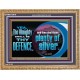 THE ALMIGHTY SHALL BE THY DEFENCE  Religious Art Wooden Frame  GWMS12979  