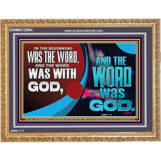 THE WORD OF LIFE THE FOUNDATION OF HEAVEN AND THE EARTH  Ultimate Inspirational Wall Art Picture  GWMS12984  