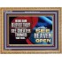 BELIEVEST THOU THOU SHALL SEE GREATER THINGS HEAVEN OPEN  Unique Scriptural Wooden Frame  GWMS12994  "34x28"