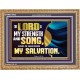 THE LORD IS MY STRENGTH AND SONG AND MY SALVATION  Righteous Living Christian Wooden Frame  GWMS13033  