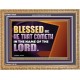 BLESSED BE HE THAT COMETH IN THE NAME OF THE LORD  Ultimate Inspirational Wall Art Wooden Frame  GWMS13038  