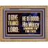 THE LORD IS GOOD HIS MERCY ENDURETH FOR EVER  Unique Power Bible Wooden Frame  GWMS13040  "34x28"